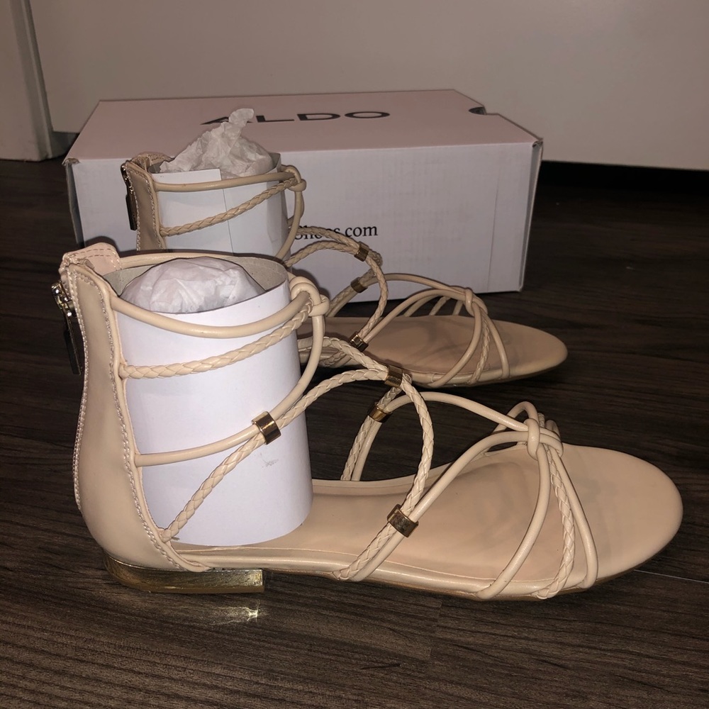 Aldo nude strappy sandals NIB - Picture 3 of 5